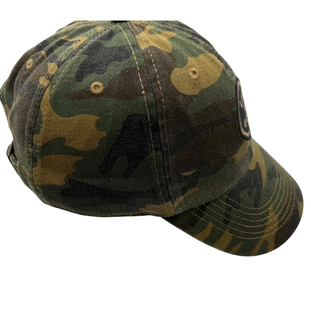 Life is Good Camo Baseball Cap Adjustable Camouflage Hat Green Brown Cotton - Picture 3 of 8